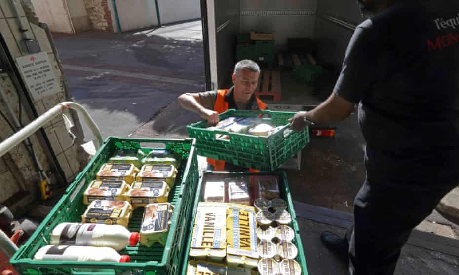 A similar scheme in France donates unsold food to charity organisations.