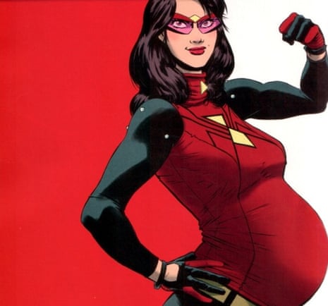 Pregnant Woman Cartoon Porn - Spider-Woman shown heavily pregnant in new comic | Comics and graphic  novels | The Guardian