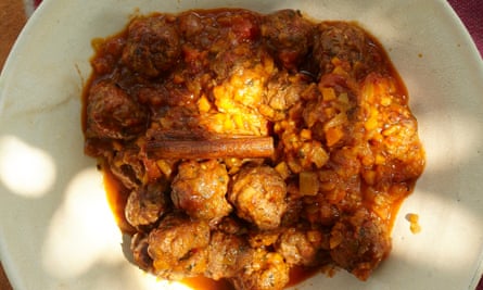 Yotam Ottolenghi's chorizo meatballs in tomato sauce: 'Hearty and flavourful.'