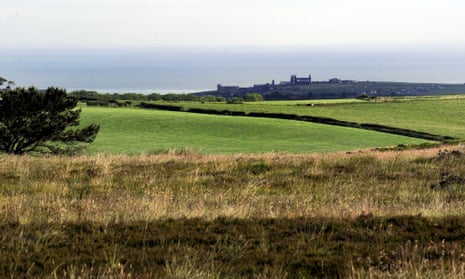 A view close to the proposed site for the York Potash mine near Whitby in the North York Moors national park.