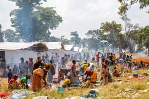 Burundian refugees have poured into Nyarugusu camp since violence erupted between police and anti-government protesters in April, after President Pierre Nkurunziza announced his intention to stand for a third term, plunging the country into chaos .