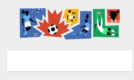 Google doodle: women's World Cup 2015.