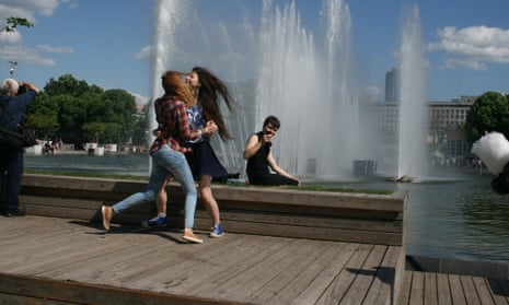 Young Muscovites dancing in Gorky Park, which has benefited from a spectacular facelift in recent years.