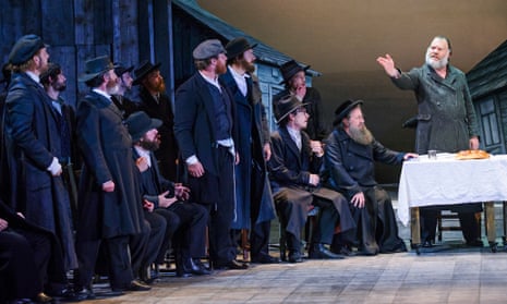 Bryn Terfel (Tevye), far right, in Fiddler on the Roof at Grange Park Opera.