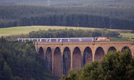 The Caledonian sleeper nears Inverness on its journey from London.