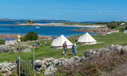 Troytown Farm campsite, the 'real Land's End'.