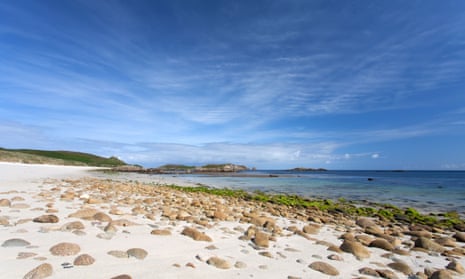 Great Bay beach on St Martins, one of the Isles of Scilly.