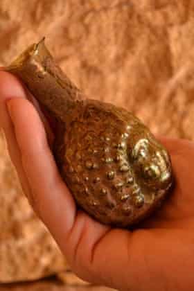 Perfume flask found at the site.