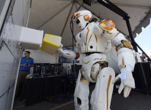 A humanoid robot named Valkyrie, designed by Nasa.