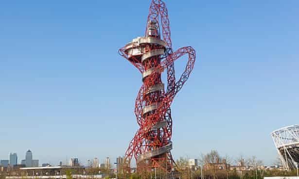 The ArcelorMittal Orbit  sculpture in the Queen Elizabeth Olympic park.