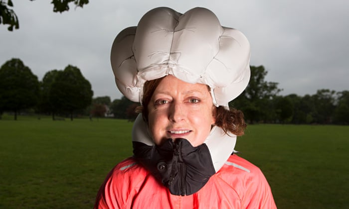 auto inflating bike helmet Airnoggin An Airbag for Cycling on