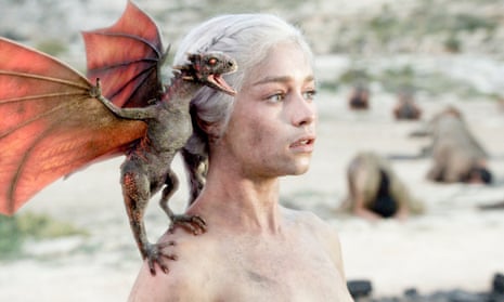 Pen dragons: Emilia Clarke as Daenerys in the HBO television series Game of Thrones.