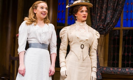 Imogen Doel as Cecily Cardew and Emily Barber as Gwendolen Fairfax.