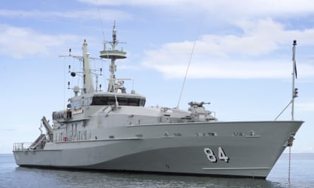 A Royal Australian Navy Armidale patrol boat