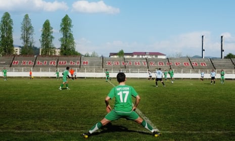 Abkhazia’s 2014 cup final, played in the capital’s old stadium. A new one has been ahead of the 2016 games.