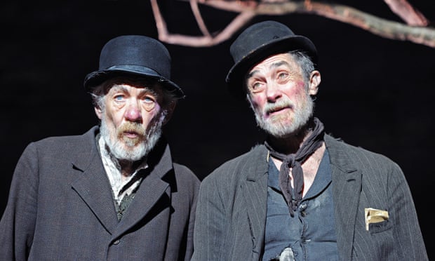 Roger Rees, right, with Ian McKellen in Waiting for Godot in 2010.