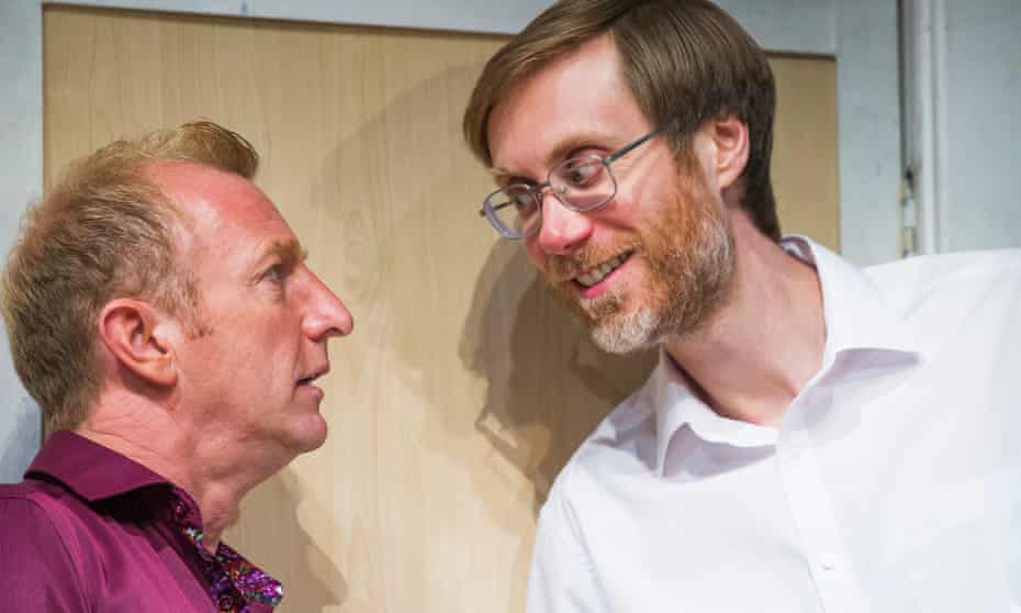 Steffan Rhodri as Morrie (left) and Stephen Merchant as Ted in The Mentalists