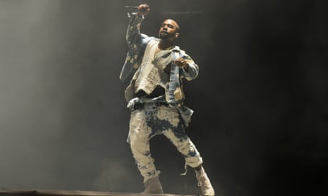 Kanye West at Glastonbury 2015