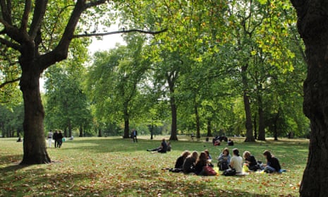 Green Park in central London.