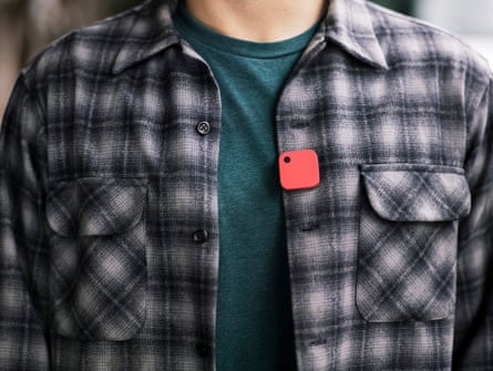 A student wearing Narrative Clip