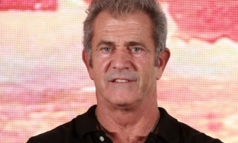 Mel Gibson at the press conference for The Bombing