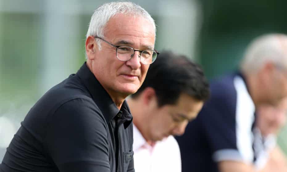Leicester City manager Claudio Ranieri watches his new team train for the first time at their pre-season camp in Spielfeld, Austria.