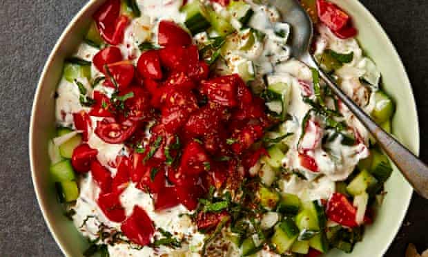Yotam Ottolenghi: Tomato and cucumber raita