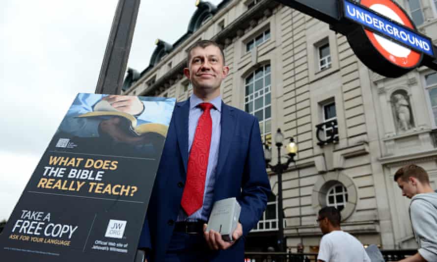 Jehovah S Witnesses Take To The Streets As Busy Heathens Are Rarely Home Religion The Guardian Jehovah S Witnesses Take To The Streets As Busy Heathens Are Rarely Home Religion The Guardian