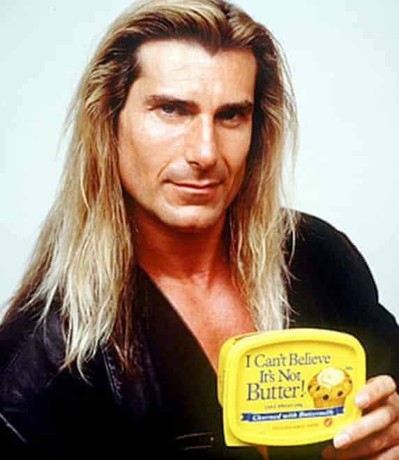 Fabio as the face of I Can't Believe It's Not Butter
