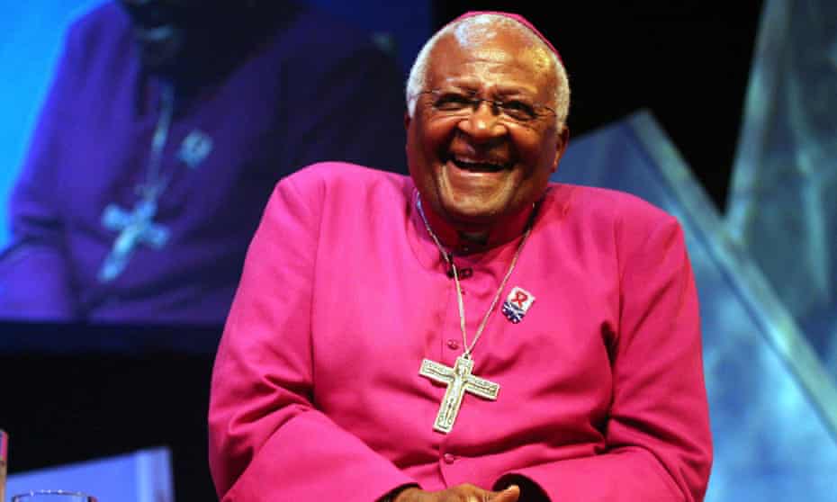 Desmond Tutu laughing