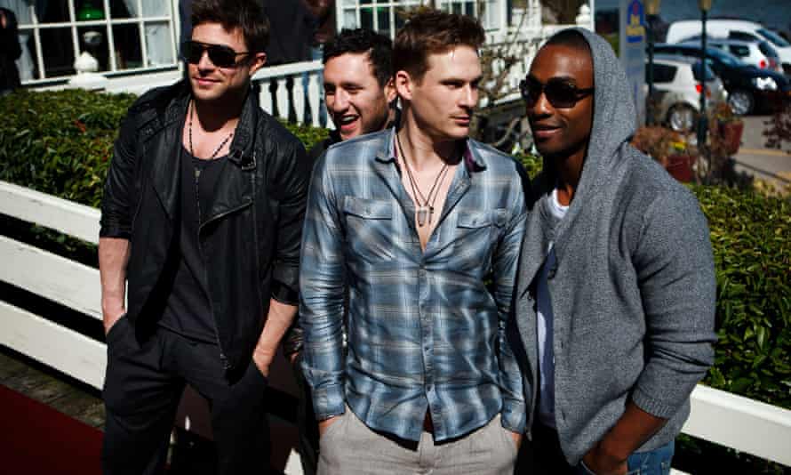 Boyband Blue at a press meeting in the Netherlands in 2011