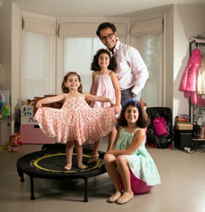 Nadim Saad and daughters