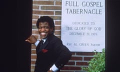 Rev Al Green outside the Full Gospel Tabernacle Church, Memphis, Tennessee, 1989.