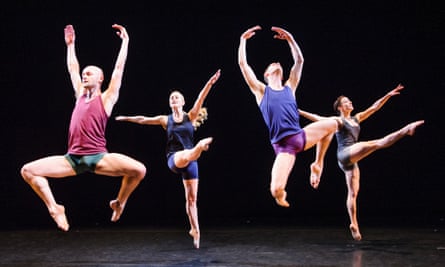 Jonathan Goddard (second right), with Phil Sanger, Yolande Yorke-Edgell and Laurel Dalley-Smith in Lingua Franca by Yorke Dance Project.