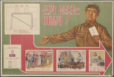 north korea propaganda poster