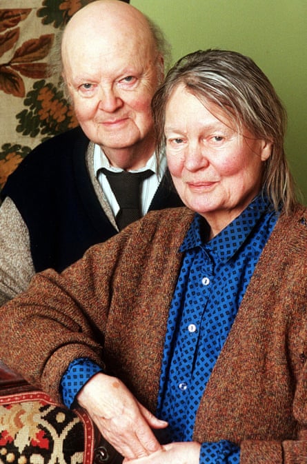 The novelist Iris Murdoch with her husband, John Bayley