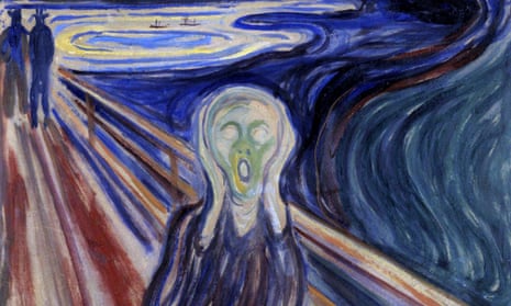 Detail from Edvard Munch's best-known painting The Scream