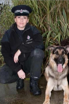 Police dog-handler Kate West