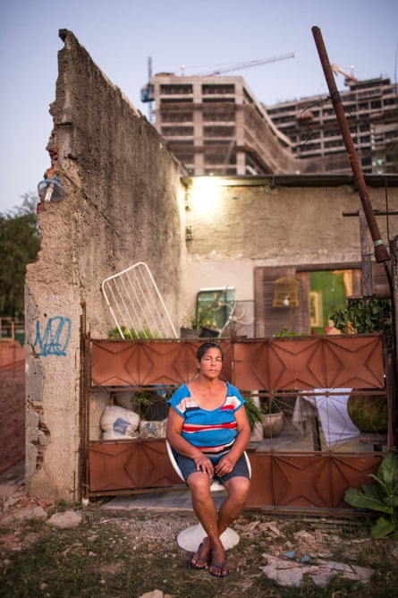 Resisting an eviction notice ... Jane Nascimento de Oliveira. Photograph: Lianne Milton for the Guardian