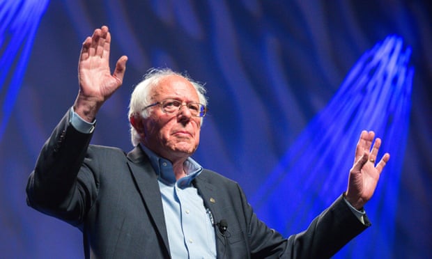 Bernie Sanders appears at the Netroots Nation 2015 Presidential Town Hall.
