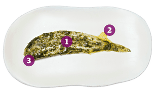Slip sole, seaweed butter, The Sportsman, Seasalter, Kent.