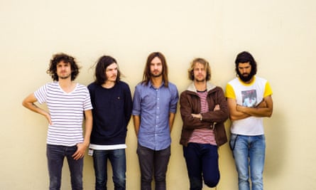 Antelope music: Kevin Parker with the rest of Tame Impala.