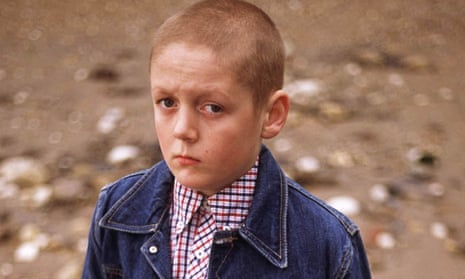 Actor Thomas Turgoose wearing a Ben Sherman shirt in the film This is England.