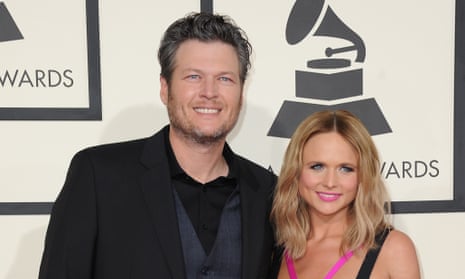 Miranda Lambert and Blake Shelton at the Grammys in Febuary.