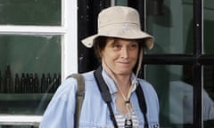 Sigourney Weaver on set for the seventh series of ITV's Doc Martin.