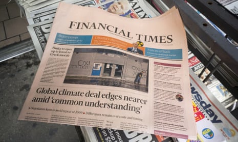 The FT has been sold by Pearson to Japanese financial newspaper Nikkei.