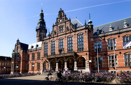 Bikes outside Groningen university.