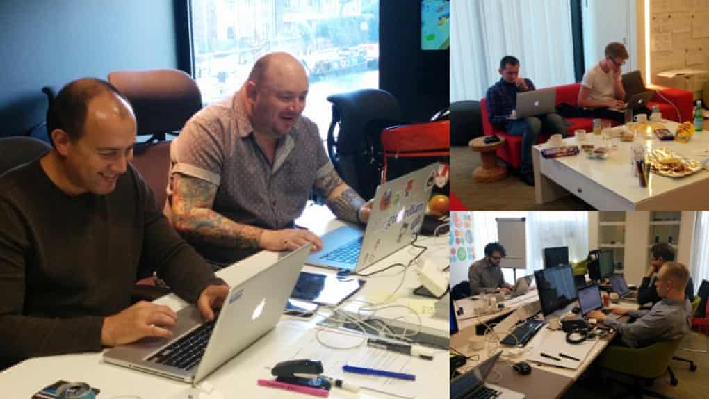 The team hacking