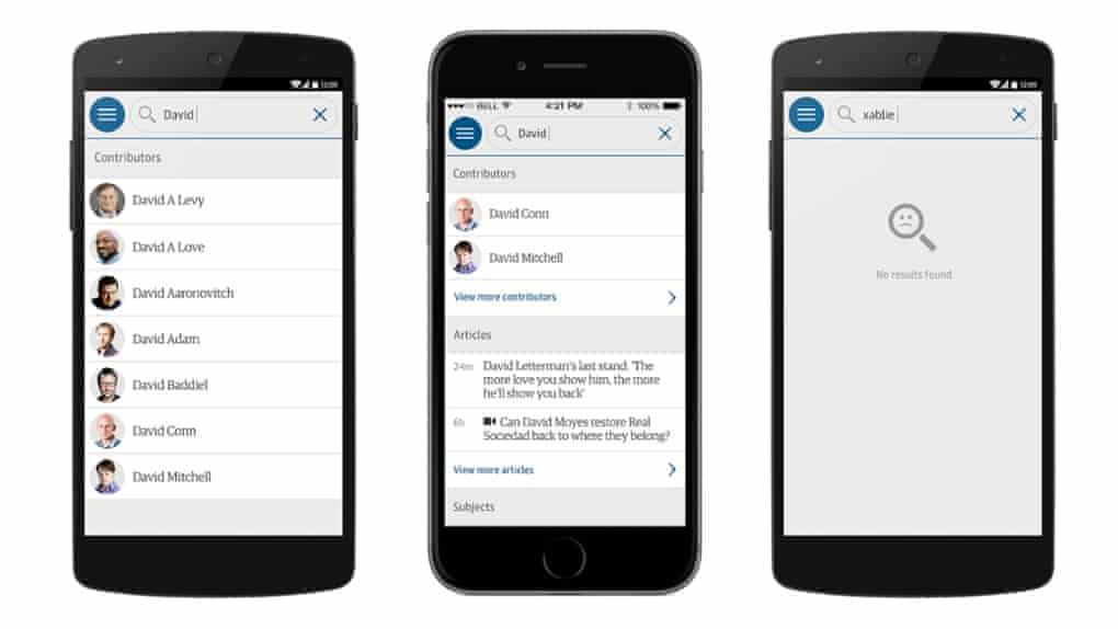 The search designs went live a few weeks after the sprint.