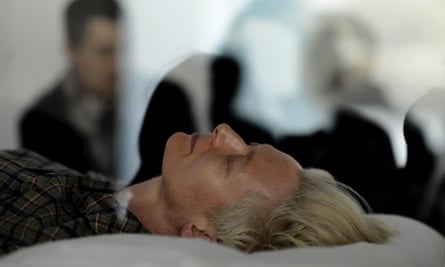 Tilda Swinton in The Maybe at Moma in New York, 2013.